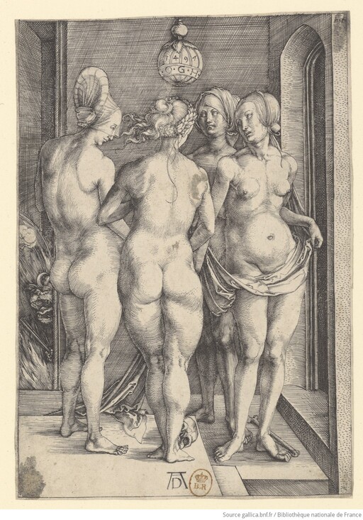 Les quatre femmes nues Durer Albrecht 1497 Gallica